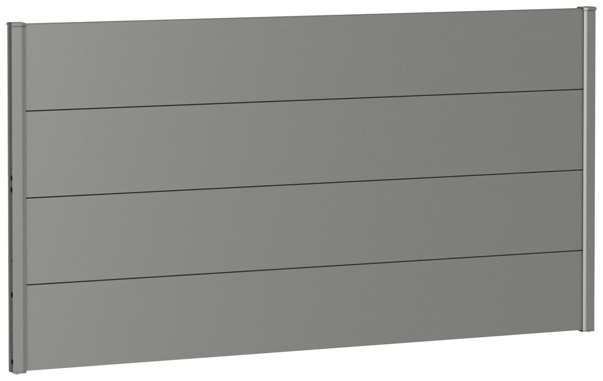SICHTSCHUTZ - Grau, Basics, Metall (180/91/4,4cm) - Biohort