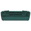BIGSOFA in Samt Dunkelgrün  - Dunkelgrün/Schwarz, KONVENTIONELL, Kunststoff/Textil (240/73/100cm) - Carryhome