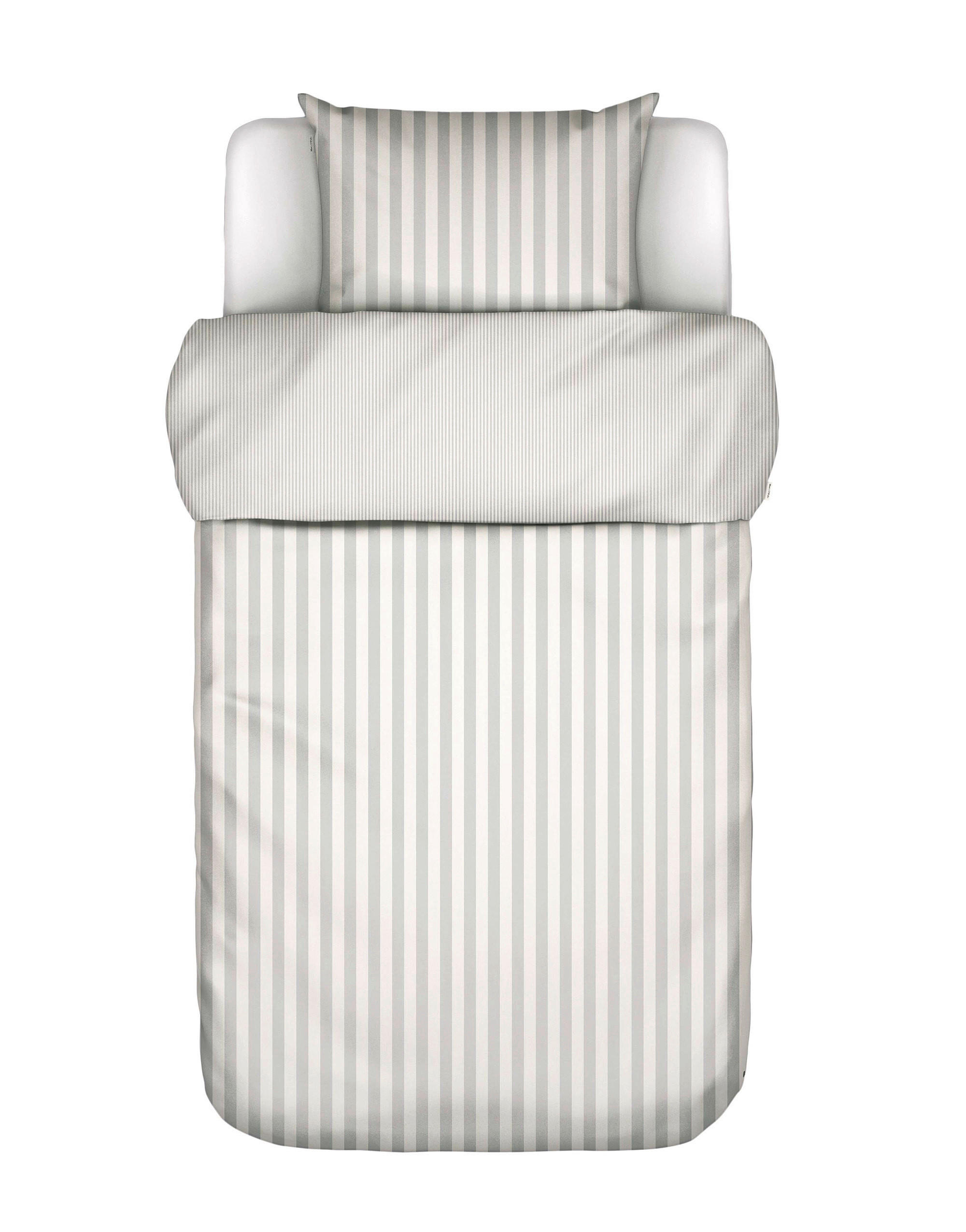 Marc O'Polo Bettwäsche Classic Stripe Silber 155x220 cm