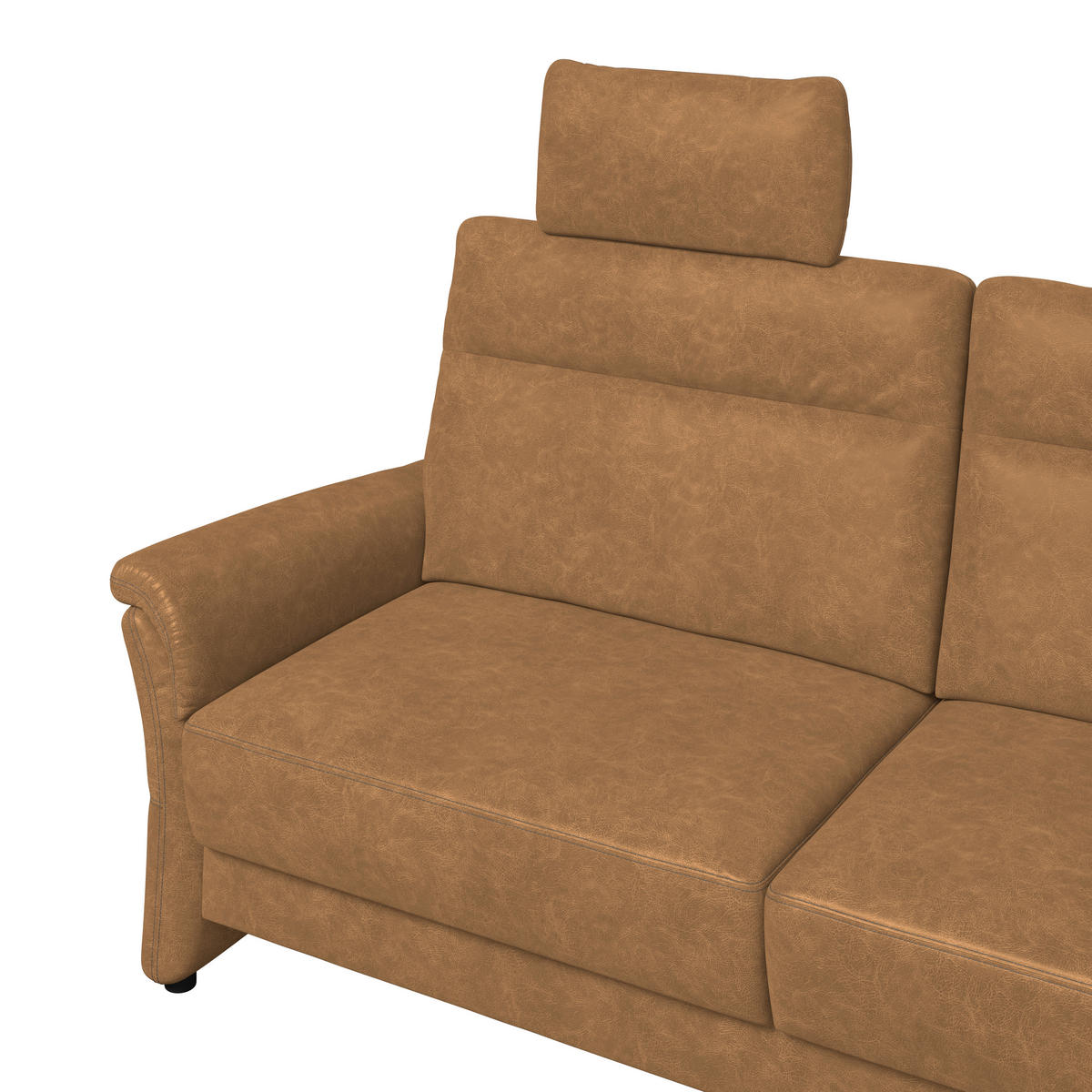 3,5-SITZER - Senfgelb/Schwarz, Konventionell, Kunststoff/Textil (205/98/91cm) - Elegando