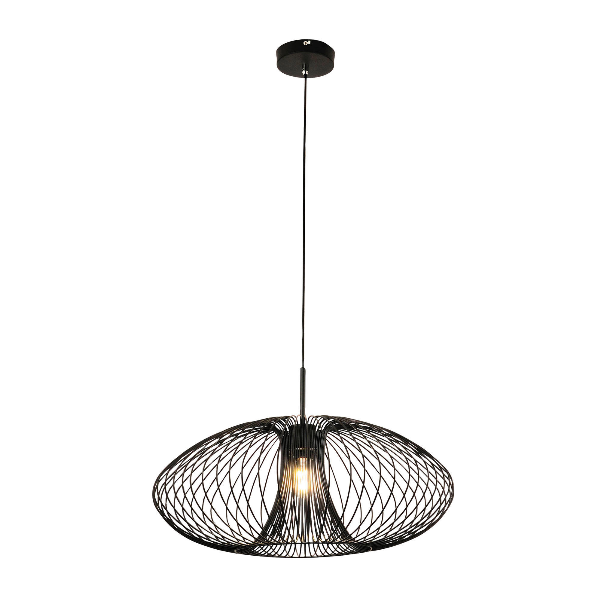 HÄNGELEUCHTE 60/200 cm  - Schwarz, Basics, Metall (60/200cm)