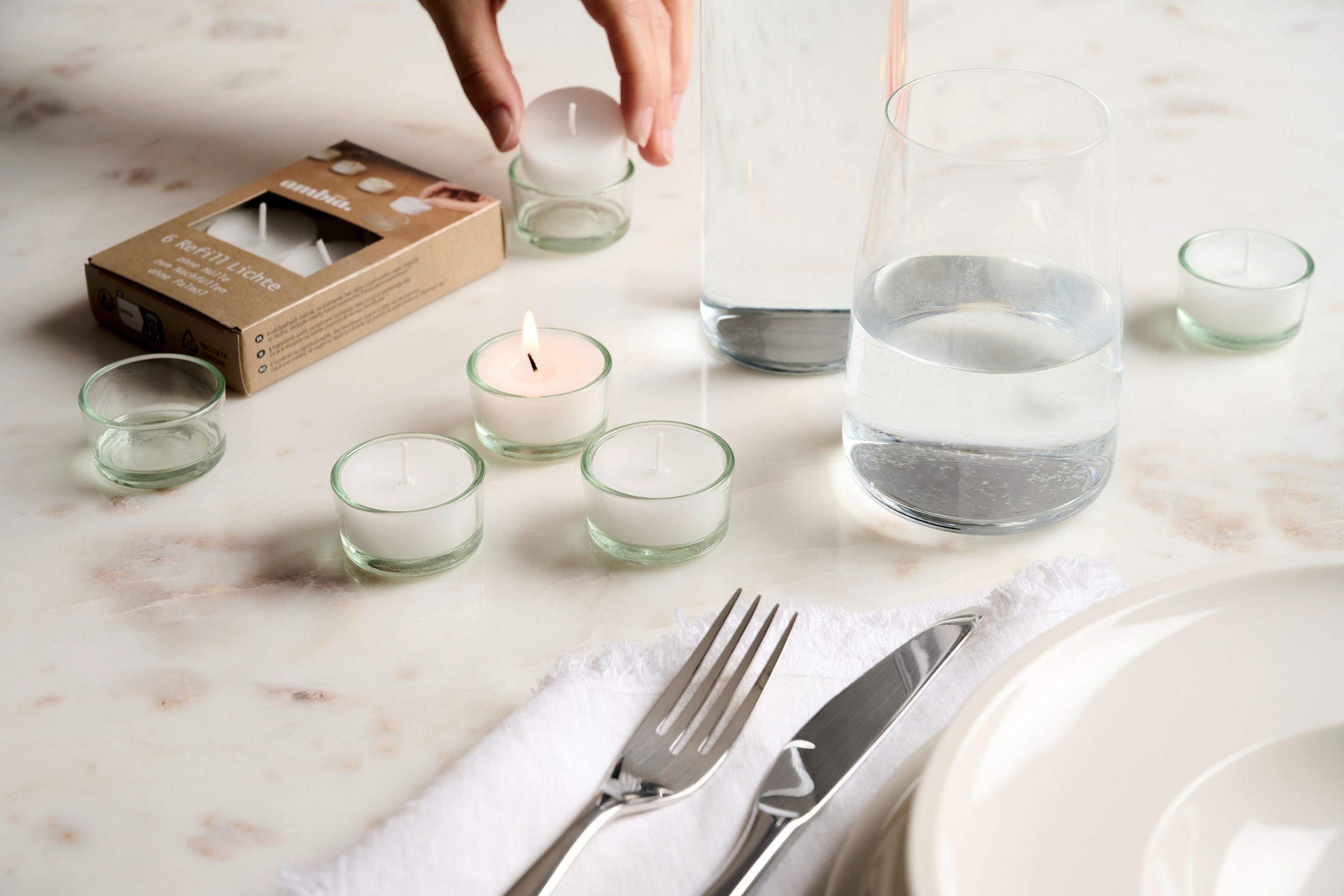 TEELICHTGLAS - Klar, Basics, Glas (4,5/2,5cm) - Ambia Home