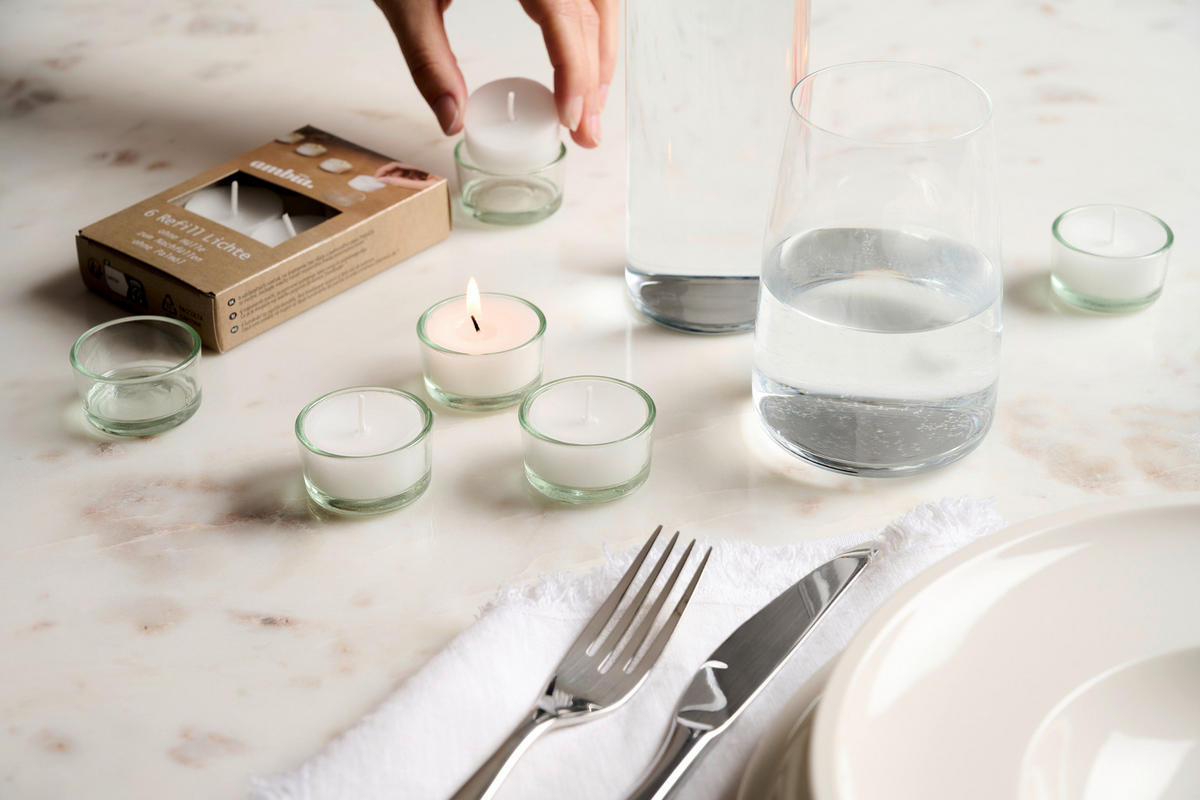TEELICHT - Weiß, Basics, Kunststoff (3,8/1,7cm) - Ambia Home