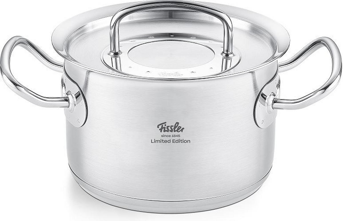 KOCHTOPFSET Original-Profi Collection® 5-teilig  - Edelstahlfarben, Basics, Metall - Fissler