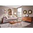 BIGSOFA Cord Naturfarben  - Schwarz/Naturfarben, Design, Kunststoff/Textil (260/90/140cm) - Ambia Home