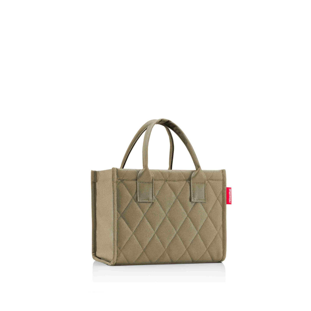 EINKAUFSTASCHE Daily shopper XS rhombus olive  - Olivgrün, Basics, Textil (27/21/14cm) - Reisenthel