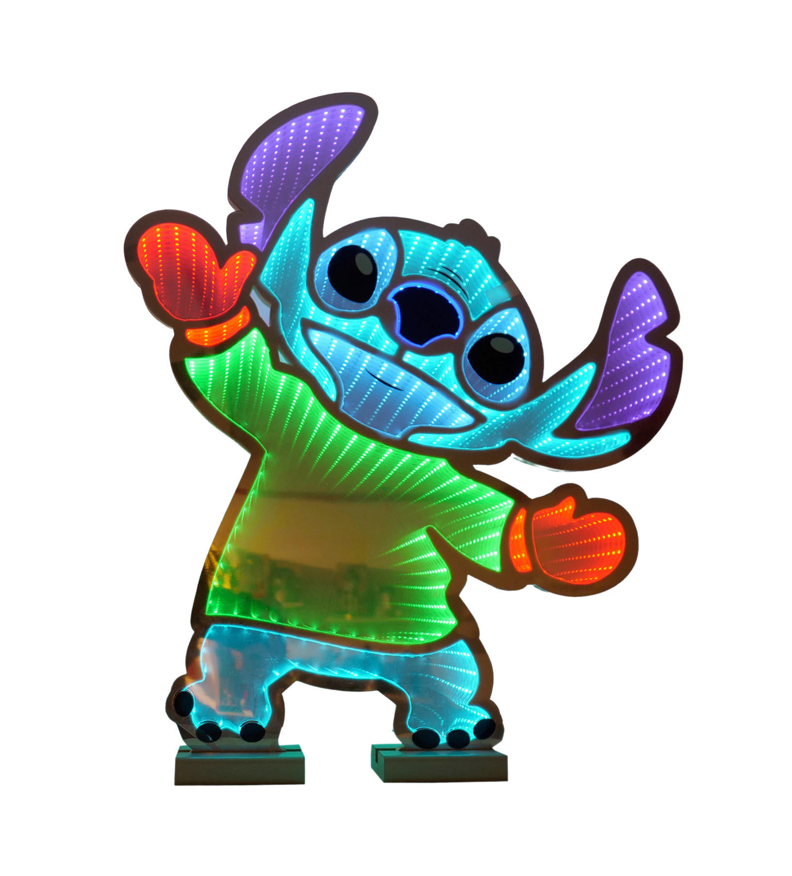 LED-WEIHNACHTSFIGUR Stitch  - Multicolor, Trend, Kunststoff/Metall (45cm) - Disney