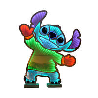 LED-WEIHNACHTSFIGUR Stitch  - Multicolor, Trend, Kunststoff/Metall (45cm) - Disney