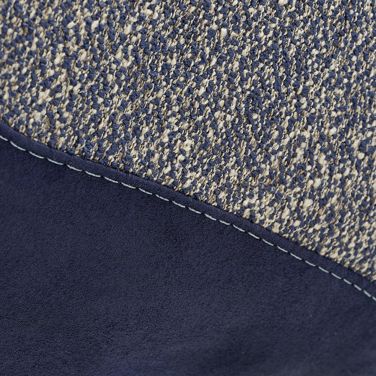 ARMLEHNSTUHL  in Webstoff  - Blau/Eichefarben, Design, Holz/Textil (58/83/59cm) - Linea Natura