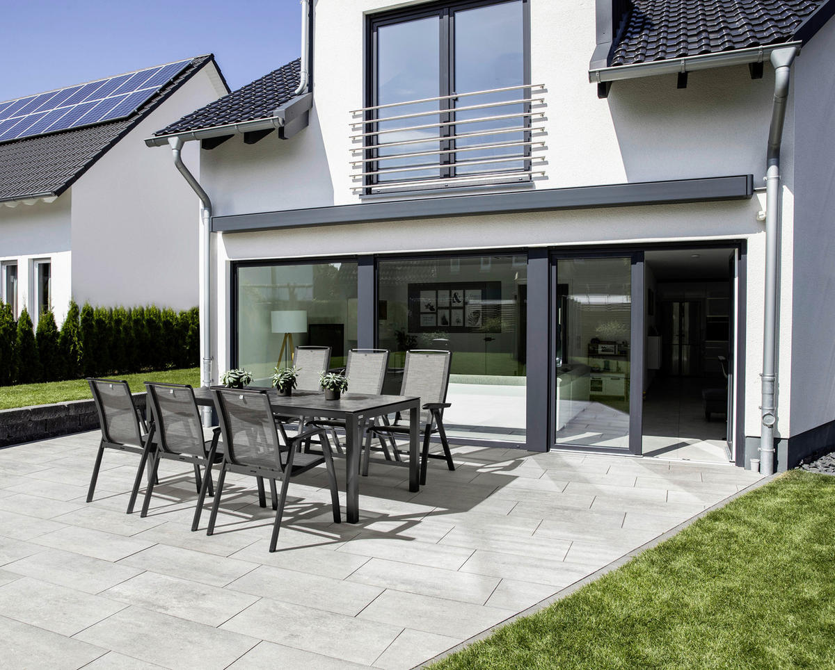 GARTENKLAPPSESSEL Aluminium Anthrazit, Graphitfarben  - Anthrazit/Graphitfarben, Basics, Textil/Metall (63/112/68cm) - Kettler