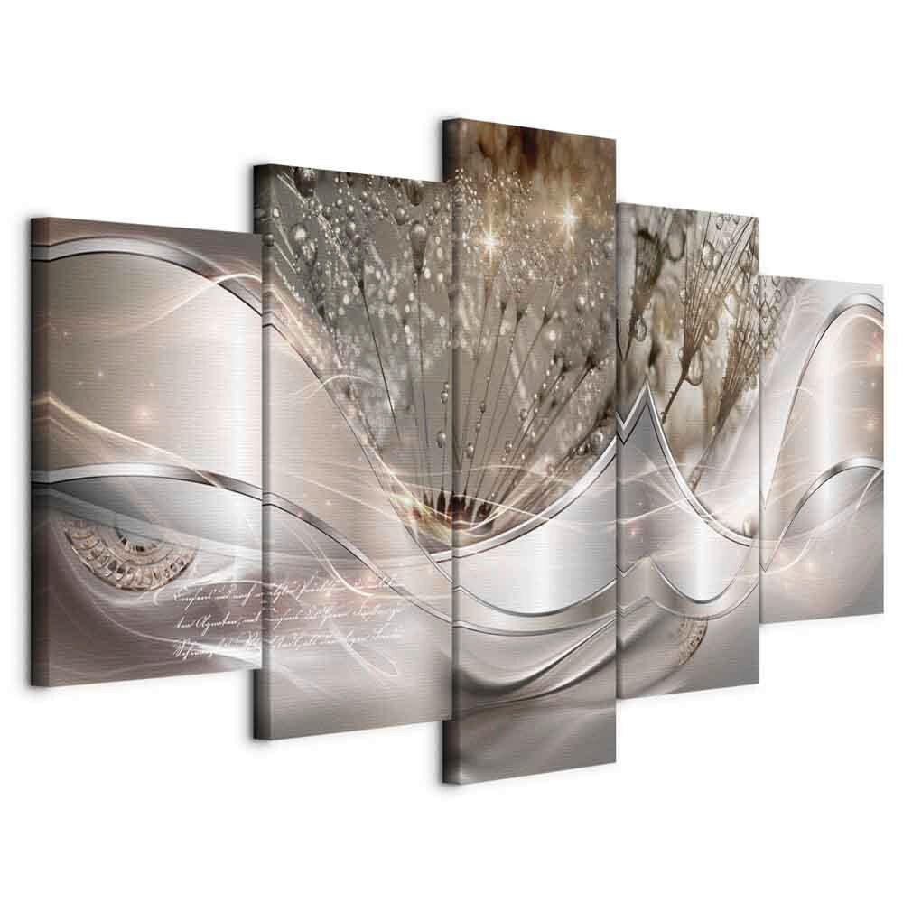 artgeist Leinwandbild Braun, Silber 100x50x1.2 cm