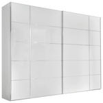 SCHWEBETÜRENSCHRANK  in Weiß  - Chromfarben/Weiß, KONVENTIONELL, Glas/Holzwerkstoff (298/240/68cm) - Dieter Knoll