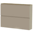 HÄNGESCHUHSCHRANK 110/82/22 cm  - Taupe/Eichefarben, Design, Holzwerkstoff (110/82/22cm) - Moderano