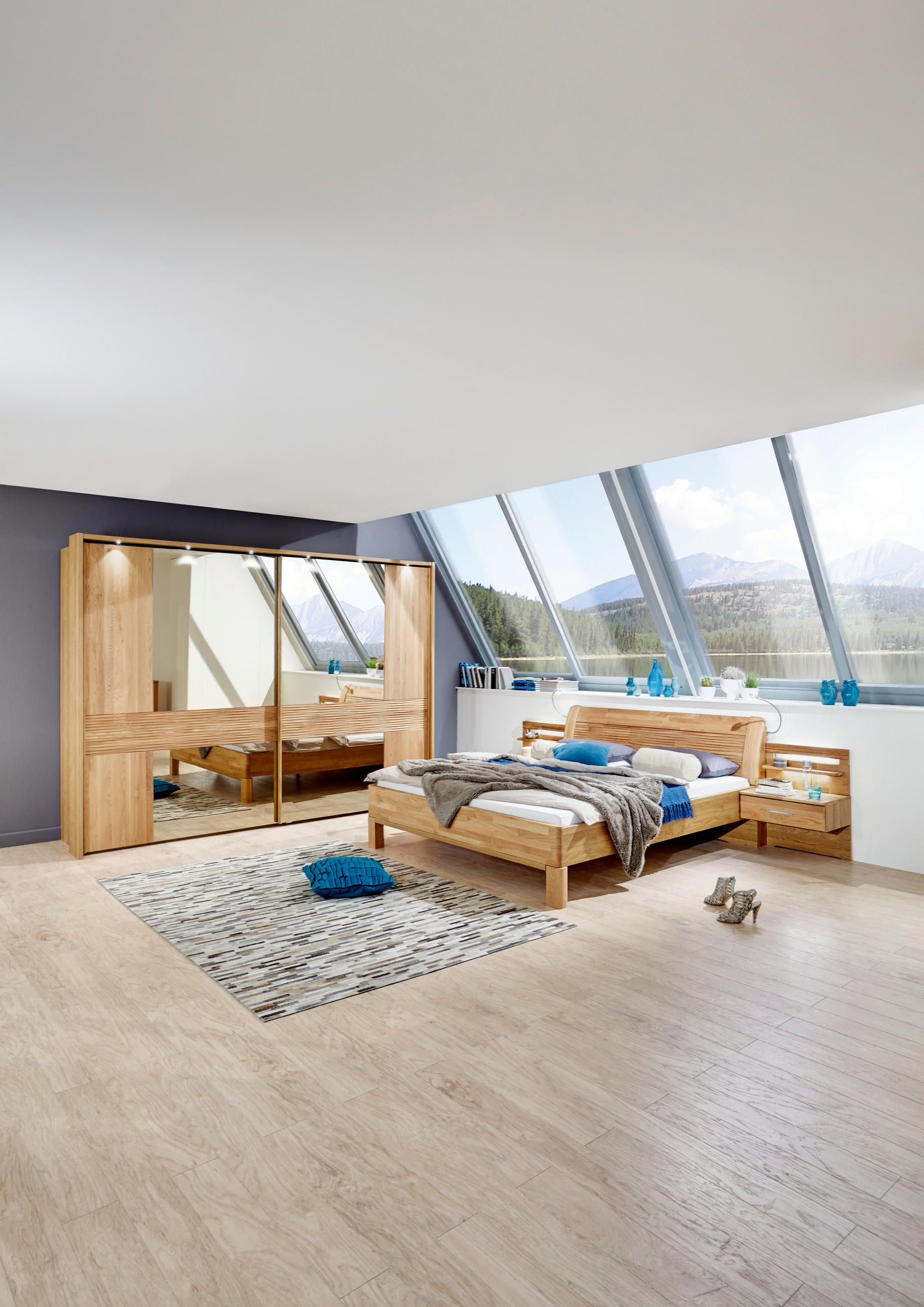 SCHLAFZIMMER in Eichefarben - Eichefarben, Design, Holz/Holzwerkstoff (180/200cm) - Dieter Knoll
