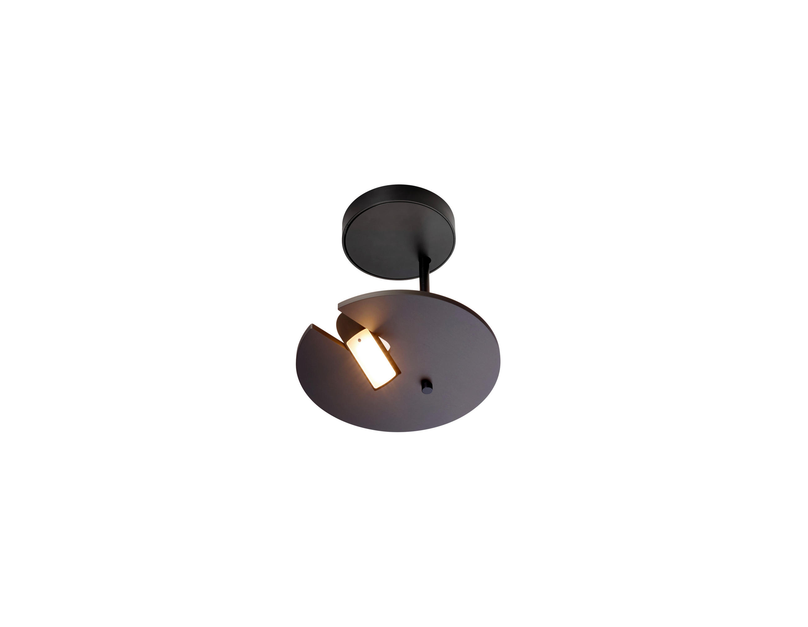 LED-DECKENLEUCHTE Share 30/30 cm   - Schwarz/Bronzefarben, Design, Metall (30/30cm) - BOPP