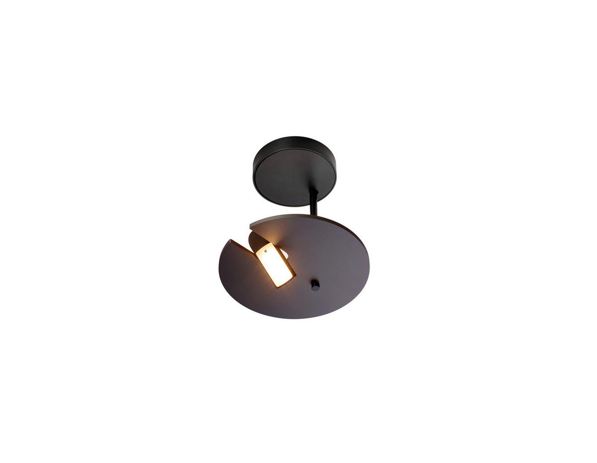 LED-DECKENLEUCHTE Share 30/30 cm   - Schwarz/Bronzefarben, Design, Metall (30/30cm) - BOPP