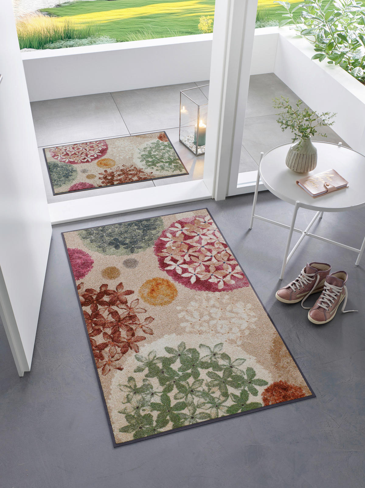 FLACHWEBETEPPICH 75/120 cm Hydra Haze Beige  - Beige, Trend, Kunststoff/Textil (75/120cm) - wash+dry