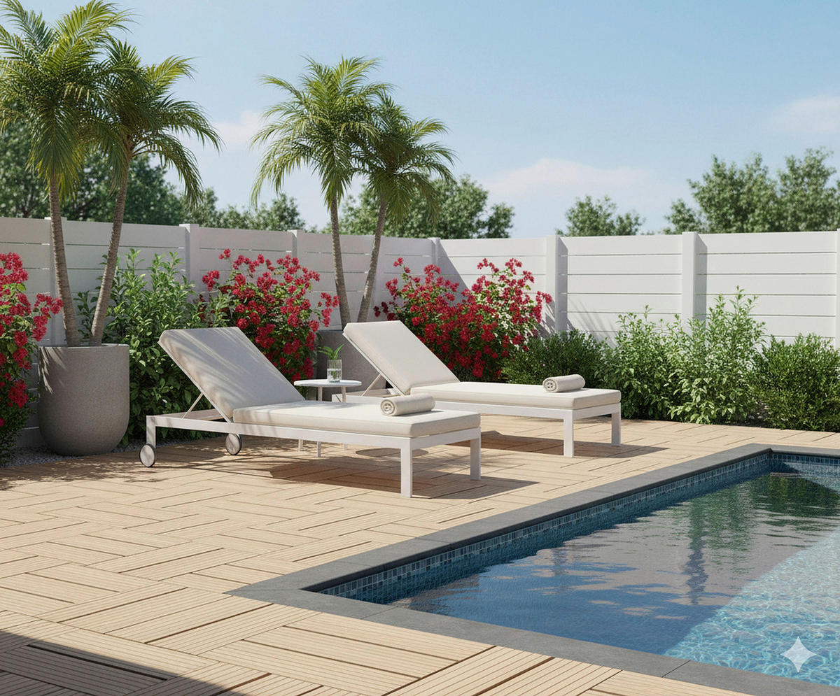 TERRASSENFLIESE WPC MAURICE 30X30CM 11-TLG. Holzwerkstoff  - Beige, KONVENTIONELL, Holzwerkstoff (30/30/2.4cm) - Prestige Home