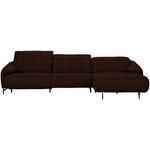 ECKSOFA in Echtleder Braun  313/165 cm  - Schwarz/Braun, Design, Leder/Metall (313/165cm) - Emilio Belluti