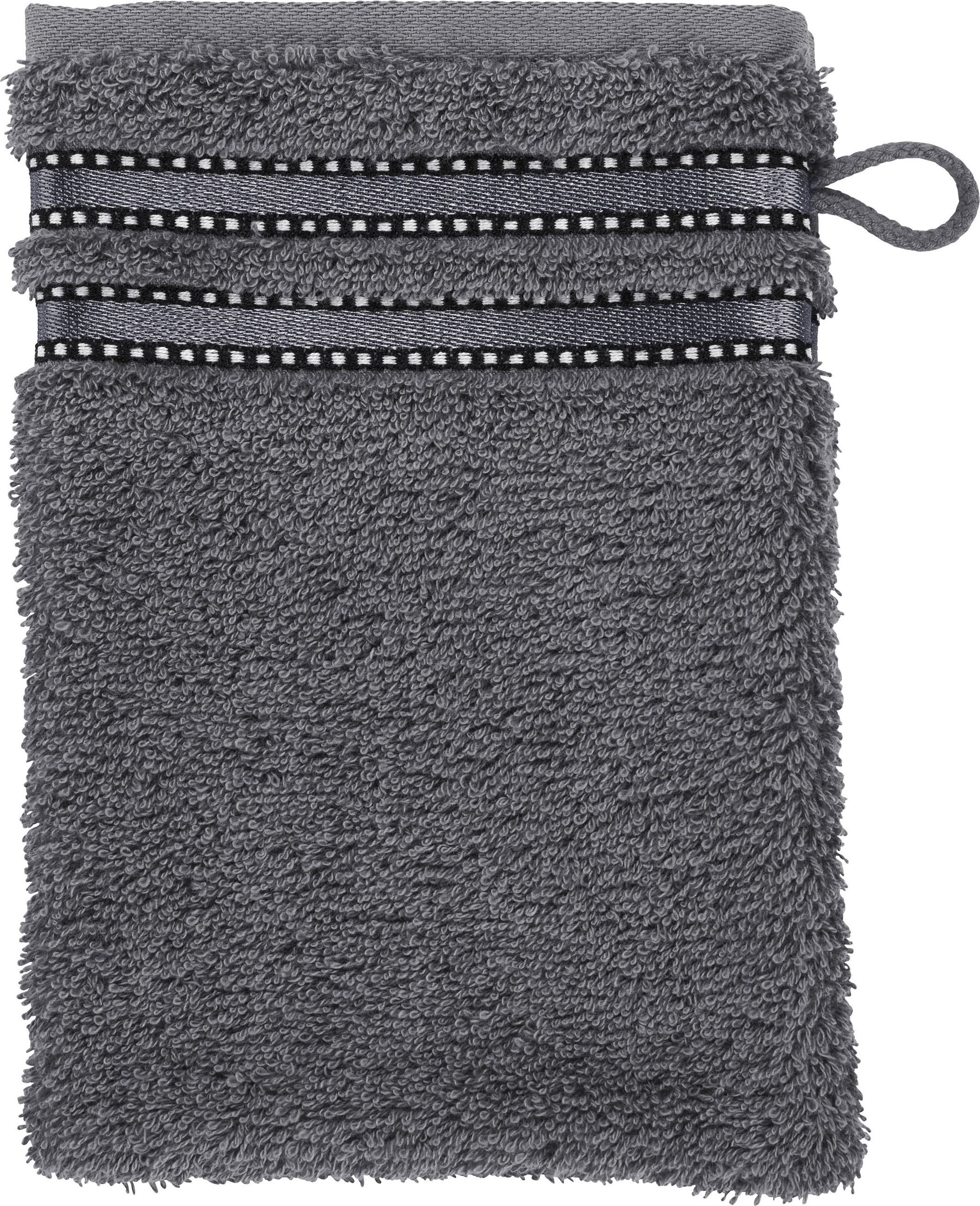 WASCHLAPPEN Cult de Luxe Dunkelgrau  - Dunkelgrau, KONVENTIONELL, Textil (22/16cm) - Vossen