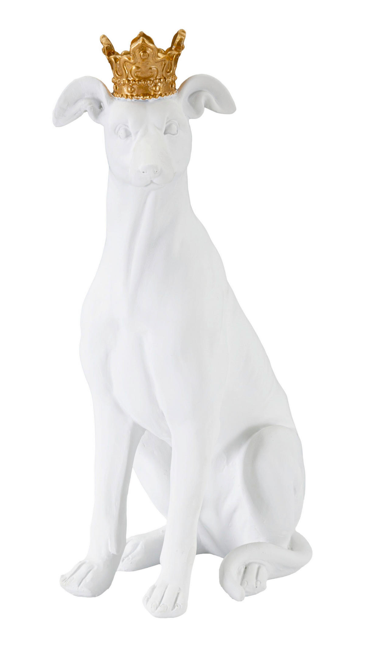 SKULPTUR - Goldfarben/Weiß, Basics, Kunststoff (20/33/12.5cm)