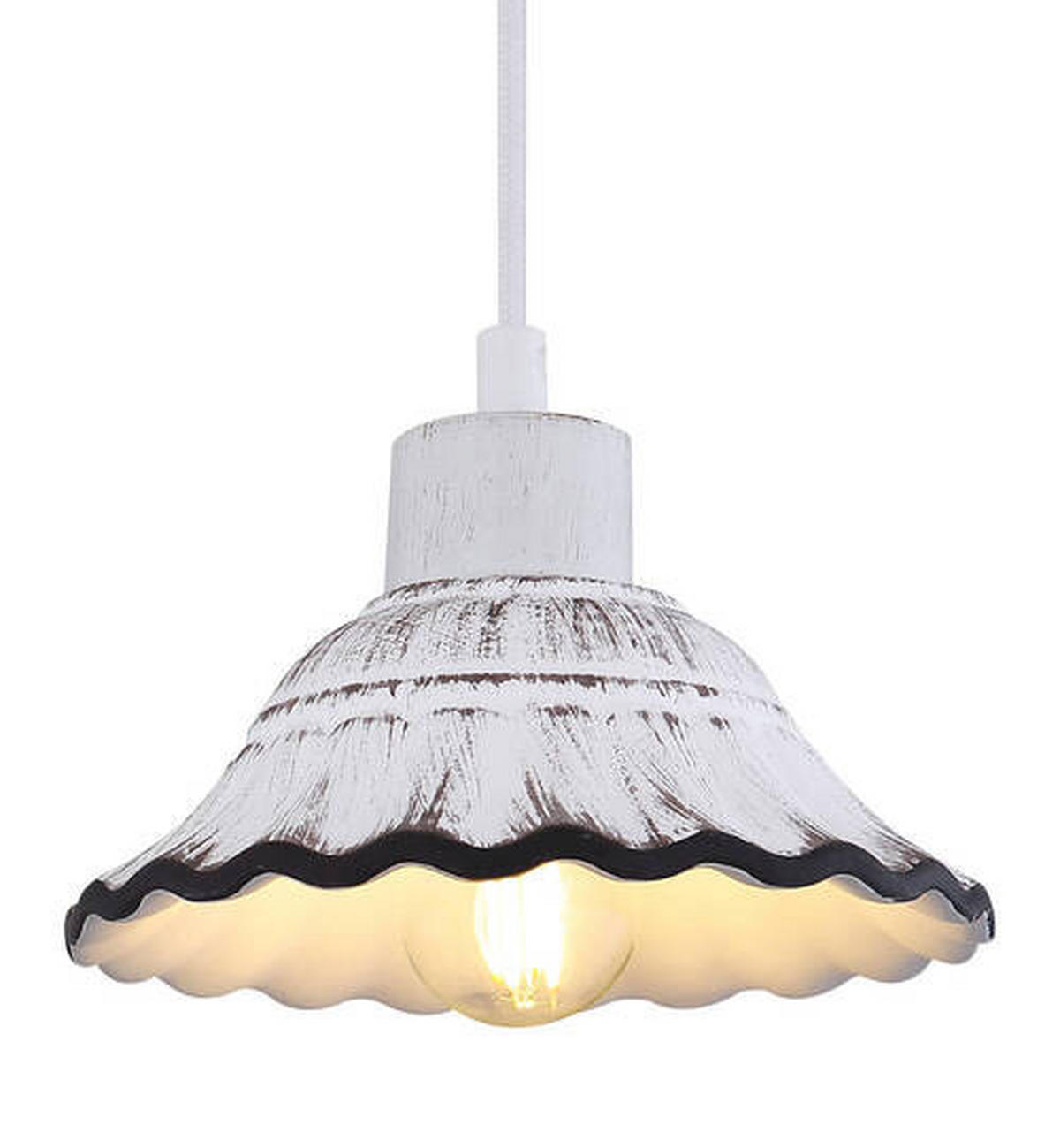 STENSKA SVETILKA  Jowita ///230 V/E27 - črna/bela, Basics, kovina/les (17/26/32cm) - Globo
