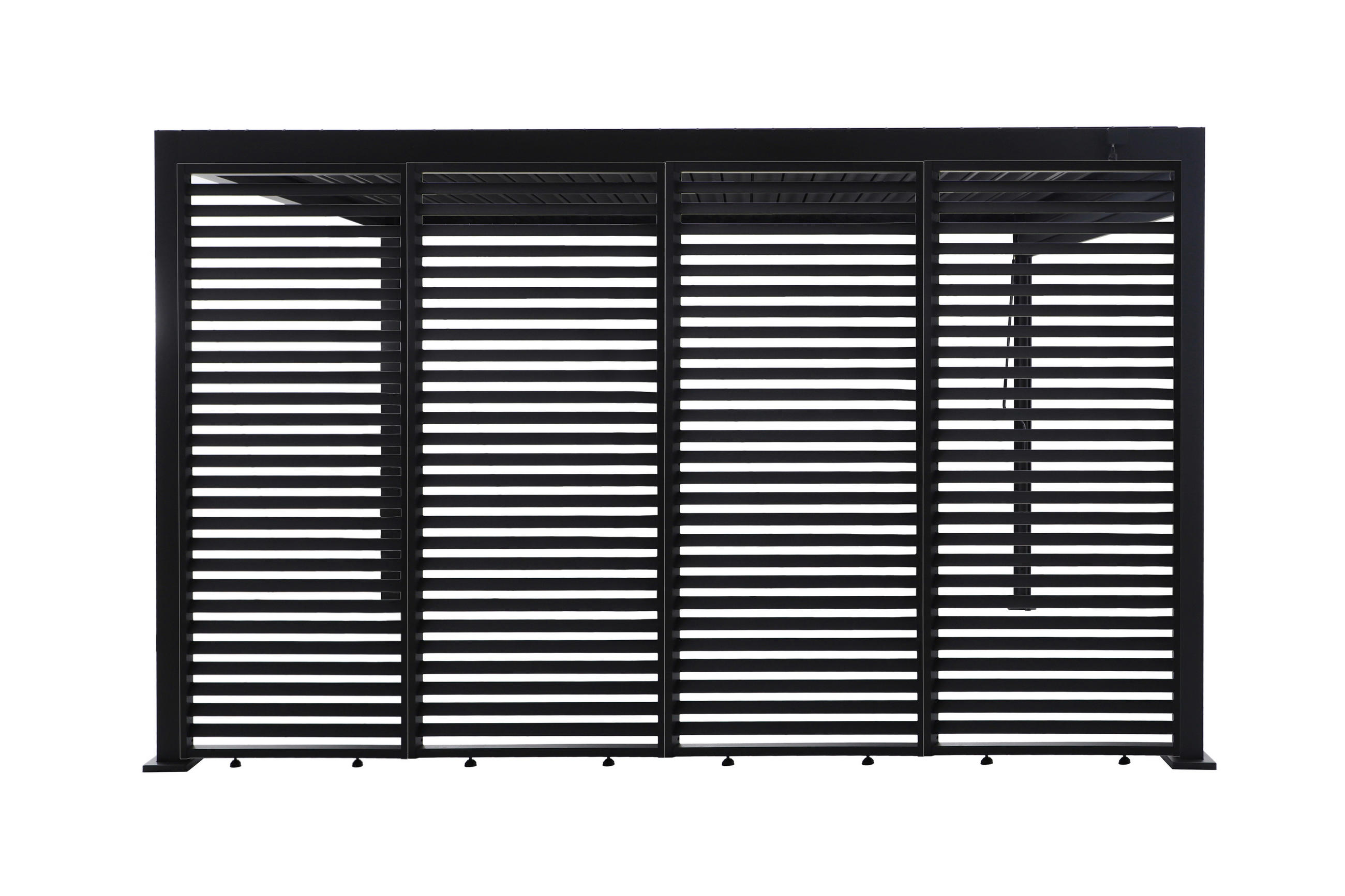 PERGOLA-SEITENTEIL 93/225,8/7 cm  - Anthrazit, Basics, Metall (93/225,8/7cm) - Gardenson