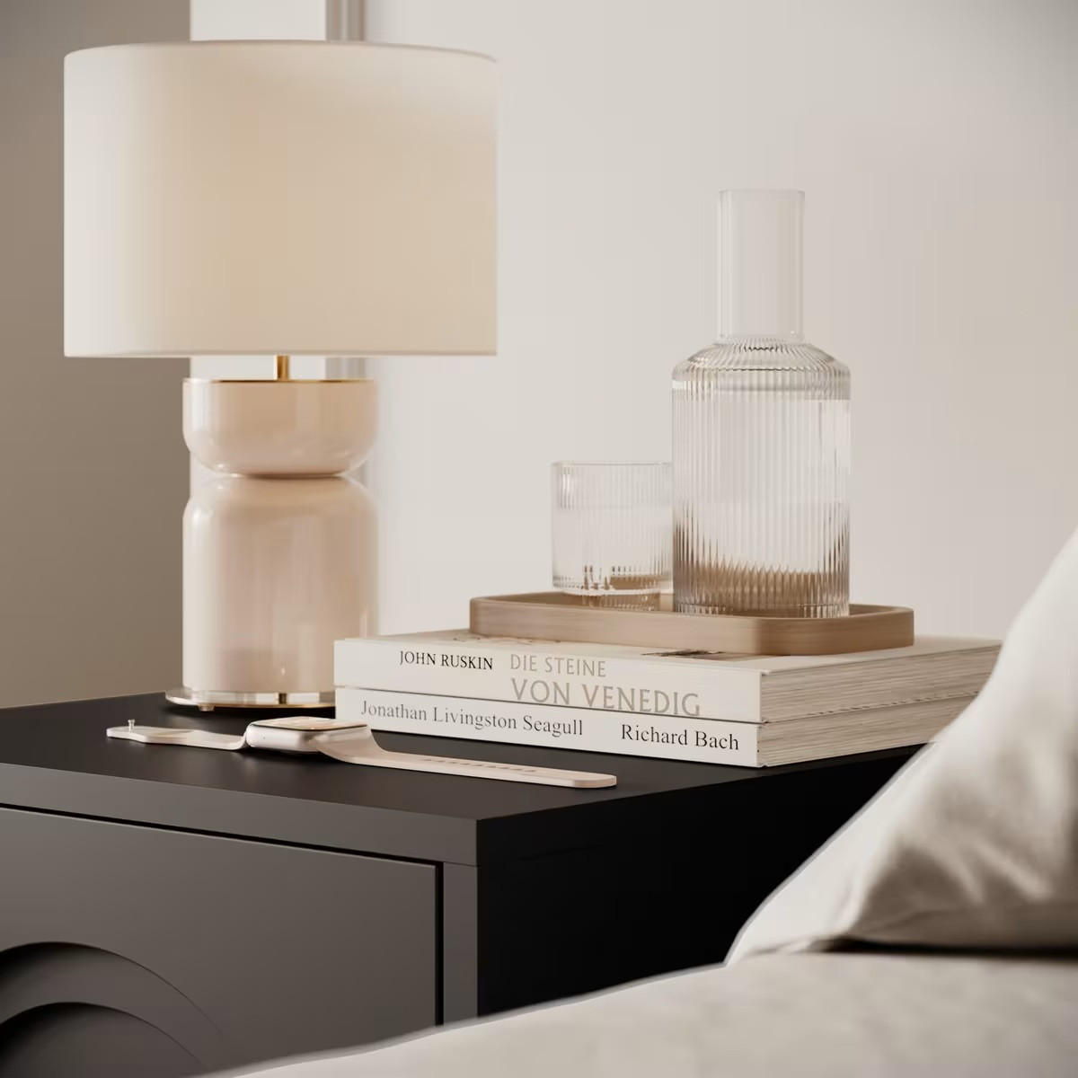 NACHTSCHRANK 41,5/53,5/39 cm  - Goldfarben/Schwarz, Design, Holzwerkstoff/Metall (41,5/53,5/39cm) - Boxxx