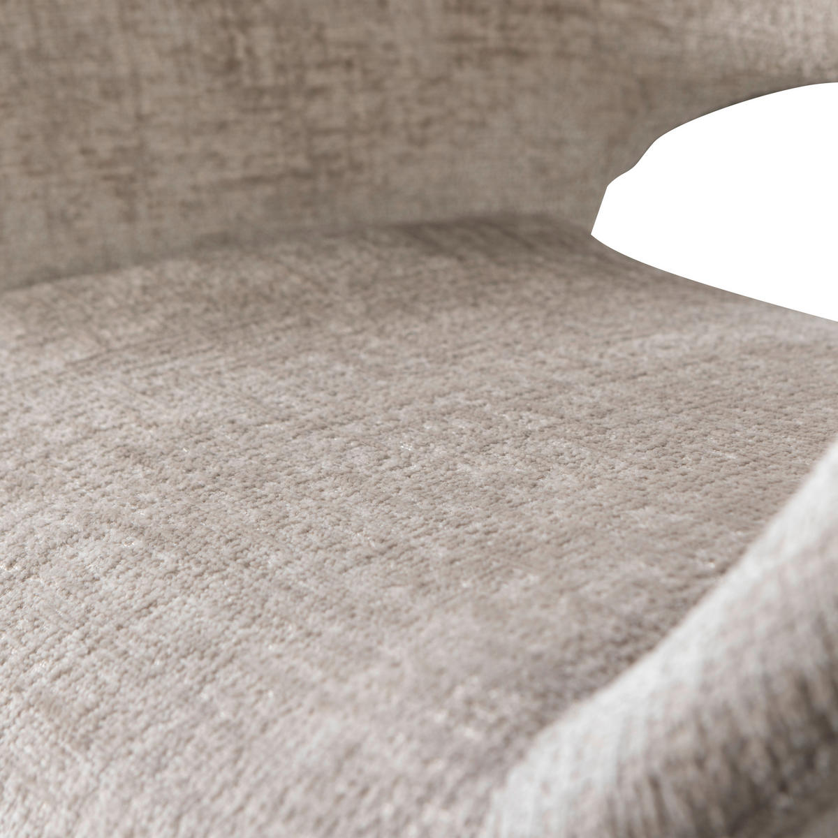 ARMLEHNSTUHL-SET 2 Stück  in Samt  - Sandfarben, MODERN, Textil/Metall (58/58/82cm) - Livetastic