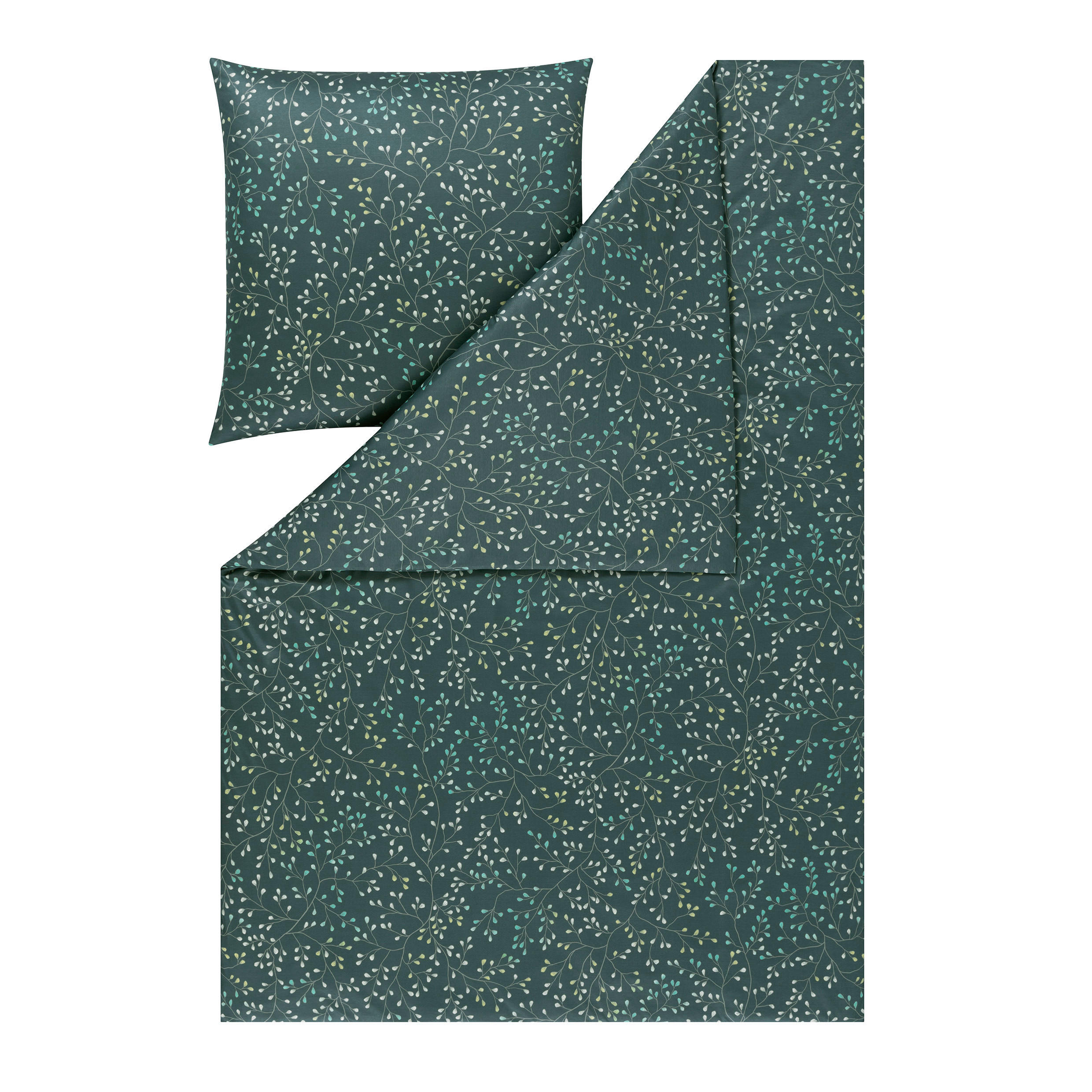 BETTWÄSCHE Atelier Interlock-Jersey 155/220 cm  - Dunkelgrün, Design, Textil (155/220cm) - Estella