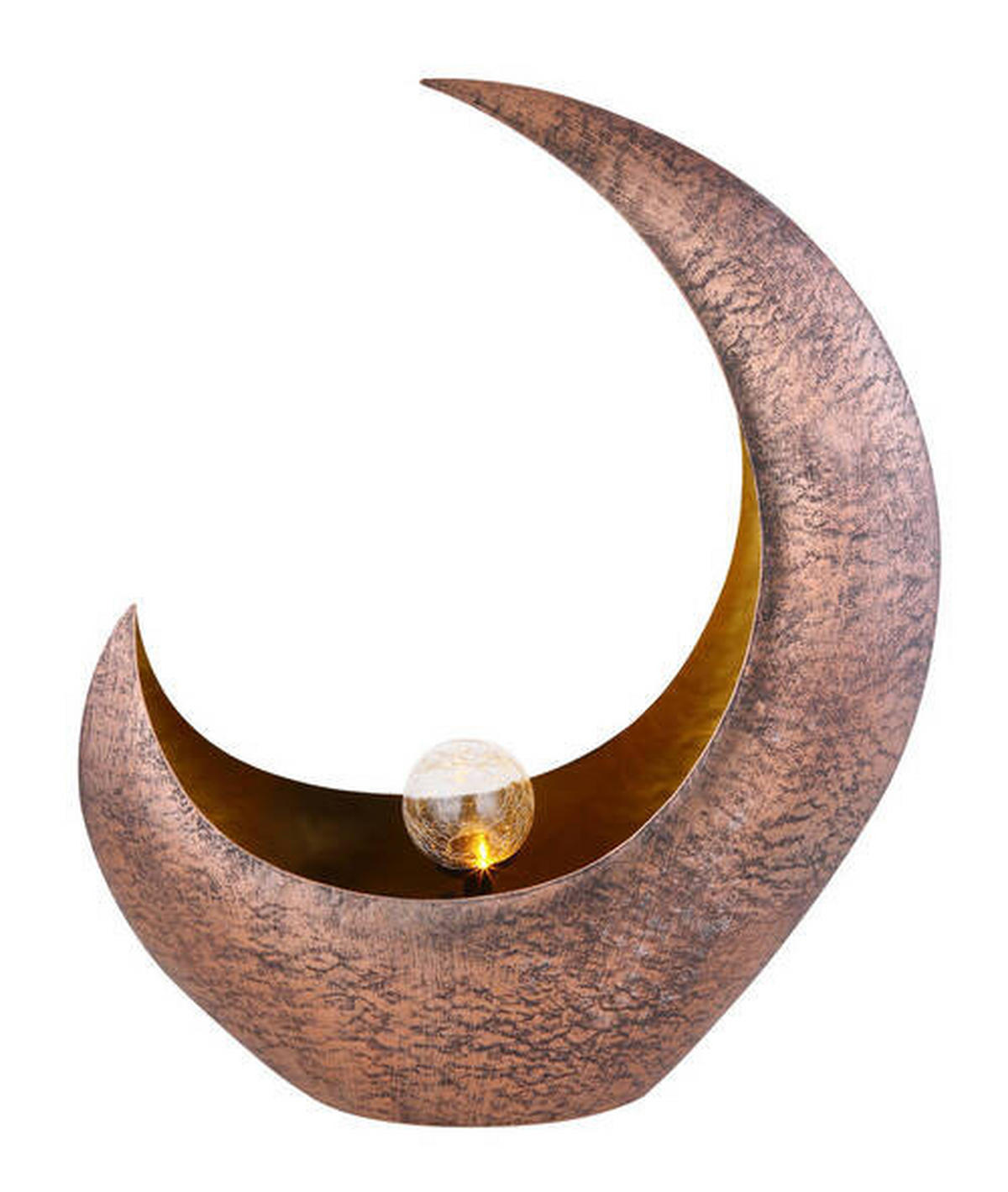 SOLARLEUCHTE 37,5/13,5/45 cm   - Klar/Messingfarben, Design, Glas/Metall (37,5/13,5/45cm) - Globo