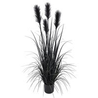 DEKOGRAS - Schwarz, Basics, Kunststoff/Metall (120cm) - Ambia Home