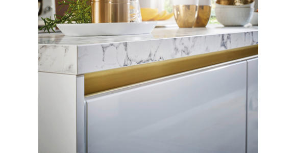 EINBAUKÜCHE   - Weiß, Design, Holzwerkstoff - Novel