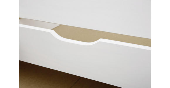 STAURAUMBETT 90/200 cm  in Weiß  - Weiß, LIFESTYLE, Holz (90/200cm) - Carryhome