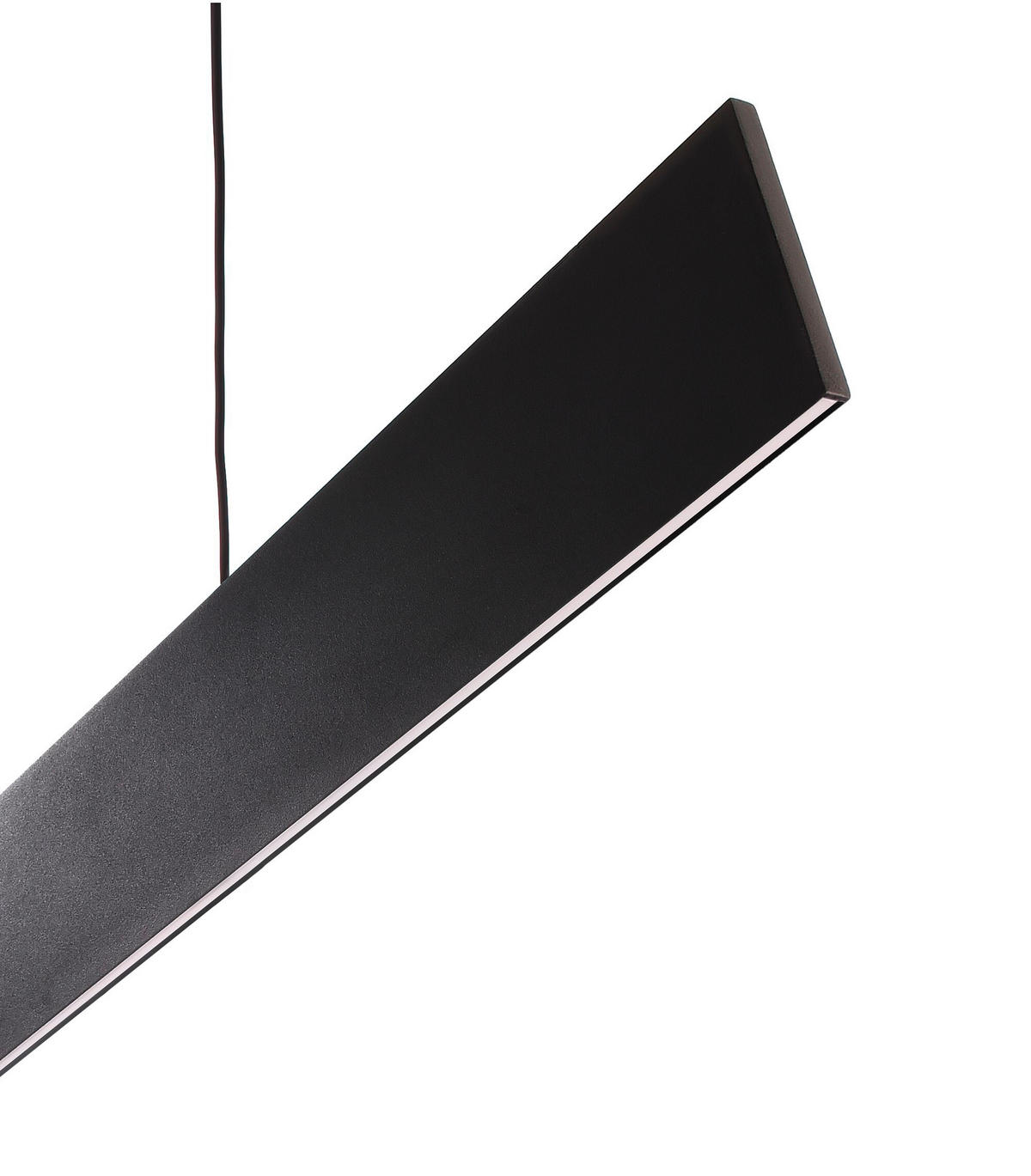 LED-PENDELLEUCHTE 100/0,8/8 cm    - Schwarz, Design, Metall (100/0,8/8cm)