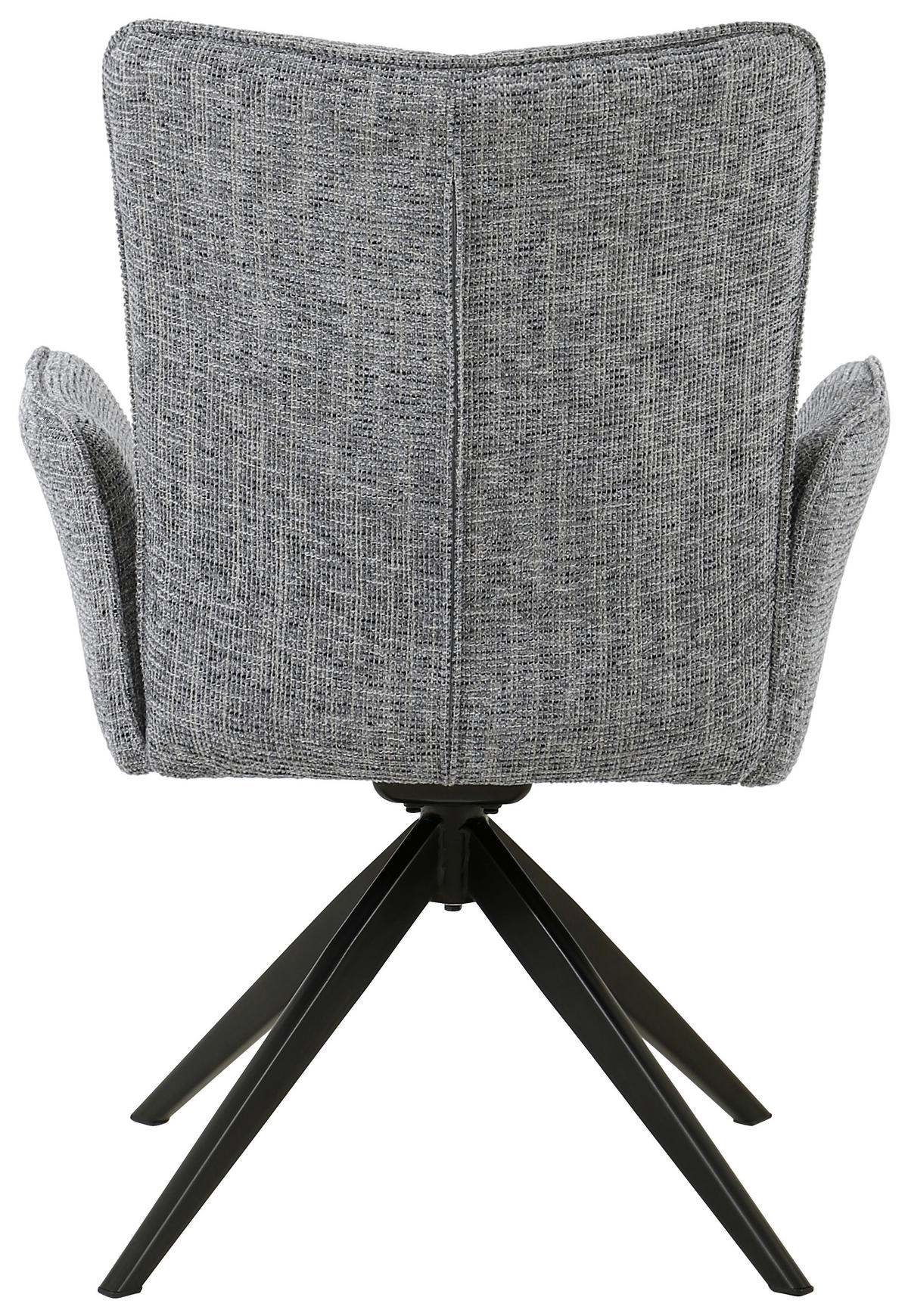 ARMLEHNSTUHL  in Eisen Webstoff  - Schwarz/Grau, Design, Textil/Metall (66/90,5/66cm) - Carryhome