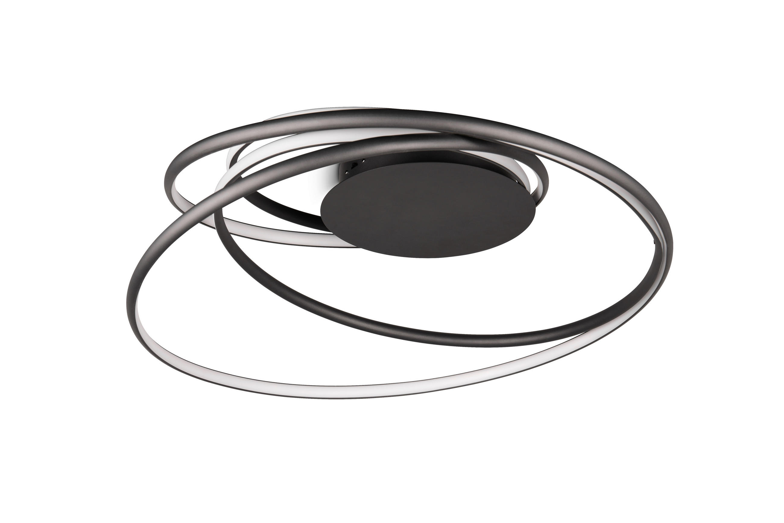 LED-DECKENLEUCHTE 72/35 cm - Schwarz, Design, Metall (72/35cm) - Trio Leuchten