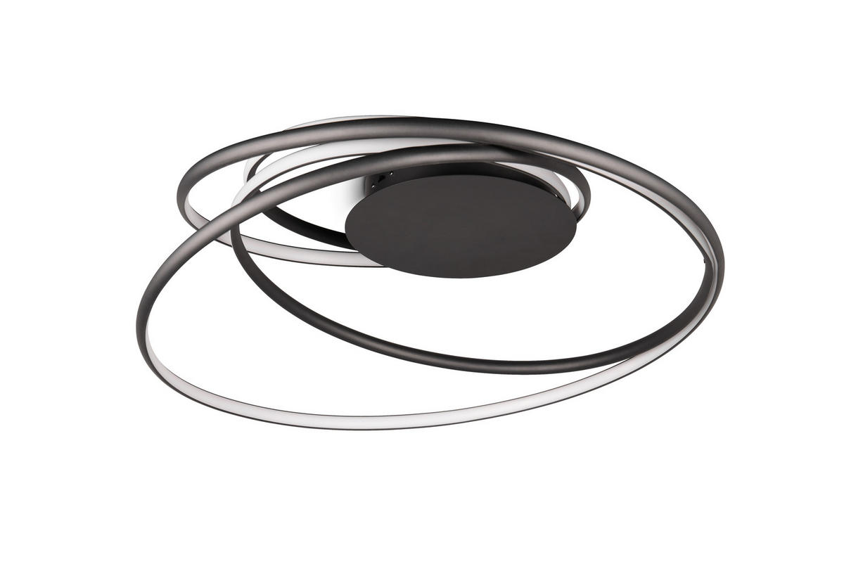 LED-DECKENLEUCHTE  72/35 cm    - Schwarz, Design, Metall (72/35cm) - Trio Leuchten