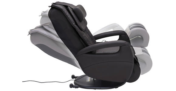 MASSAGESESSEL Lederlook Grau, Schlammfarben - Schlammfarben/Grau, Design, Textil (80/117/114cm) - Cantus