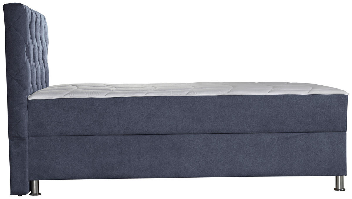 BOXBETT 120/200 cm  in Anthrazit  - Chromfarben/Anthrazit, Design, Kunststoff/Textil (120/200cm) - Boxxx