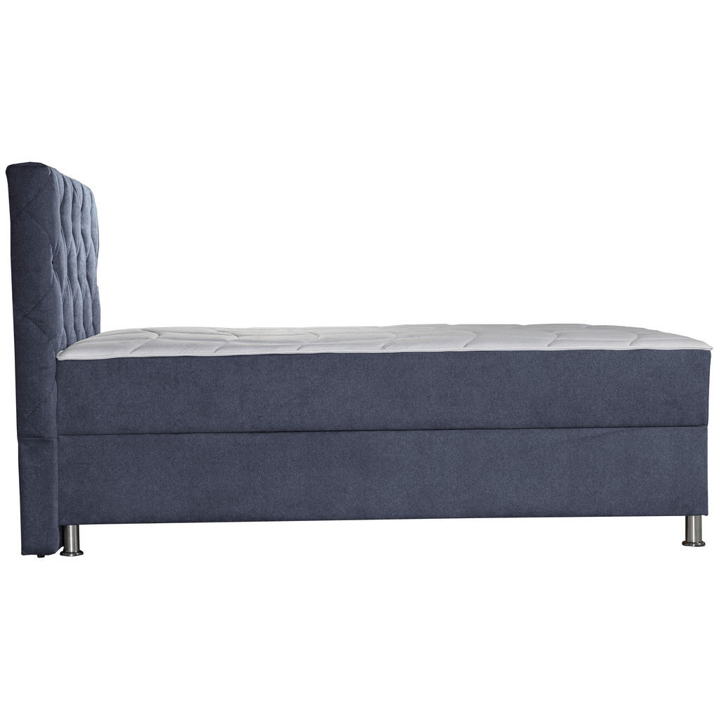 Thumbnail - Boxxx Boxbett, Anthrazit, Textil, H3, Höhe ca. 26 cm, 140x200 cm, Bettkasten, gepolstertes Kopfteil, Stoffauswahl, in ve...