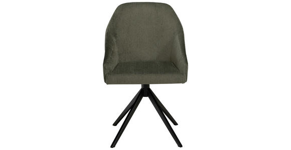 STUHL  Stoffauswahl, Typenauswahl Flachgewebe  - Schwarz/Grün, KONVENTIONELL, Textil/Metall (57/88/59cm) - Moderano