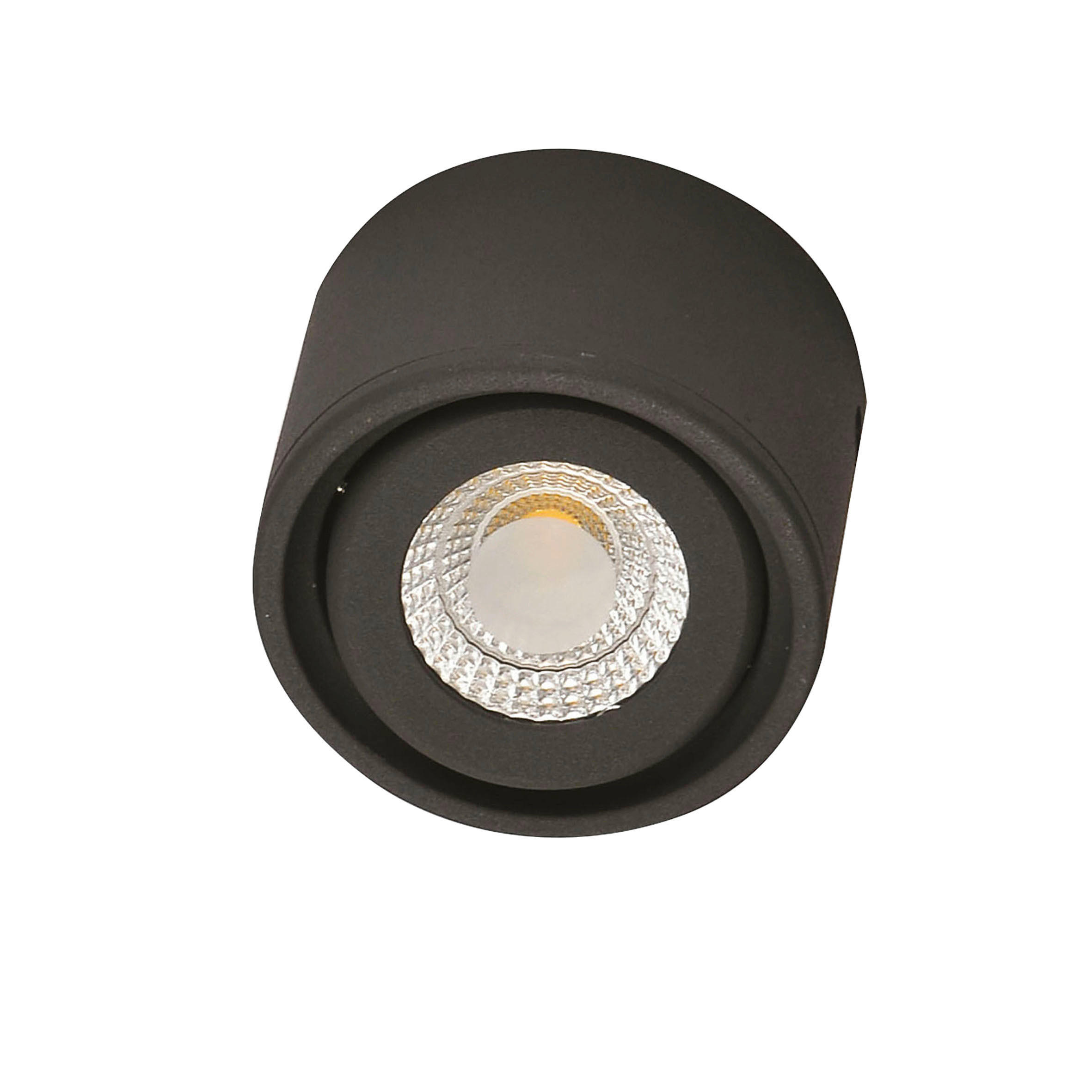 LED-DECKENLEUCHTE Anzio 5/8 cm   - Anthrazit, KONVENTIONELL, Kunststoff/Metall (5/8cm) - Fabas Luce