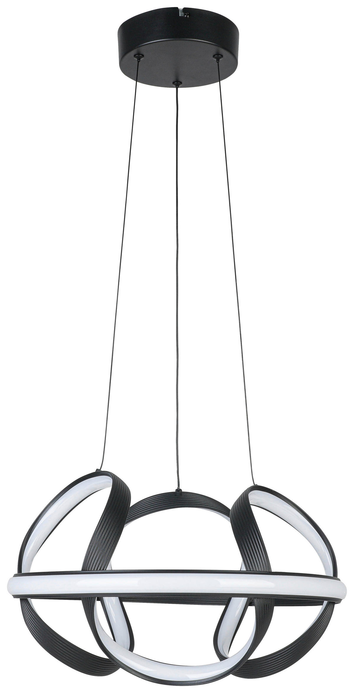 HÄNGELEUCHTE 41,5/120 cm   - Schwarz, Trend, Kunststoff/Metall (41,5/120cm) - Collet's Monde