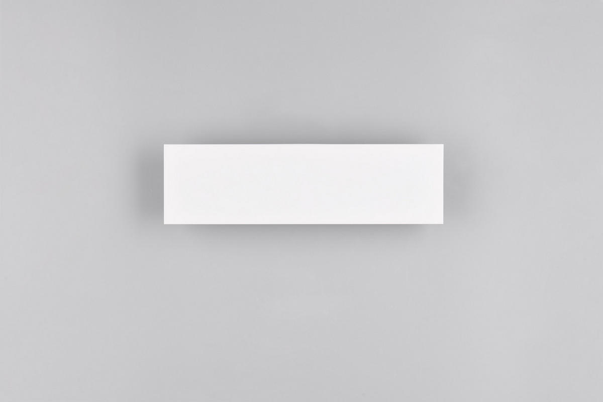 LED-WANDLEUCHTE - Weiss, Design, Kunststoff/Metall (28/8/4,5cm) - Novel