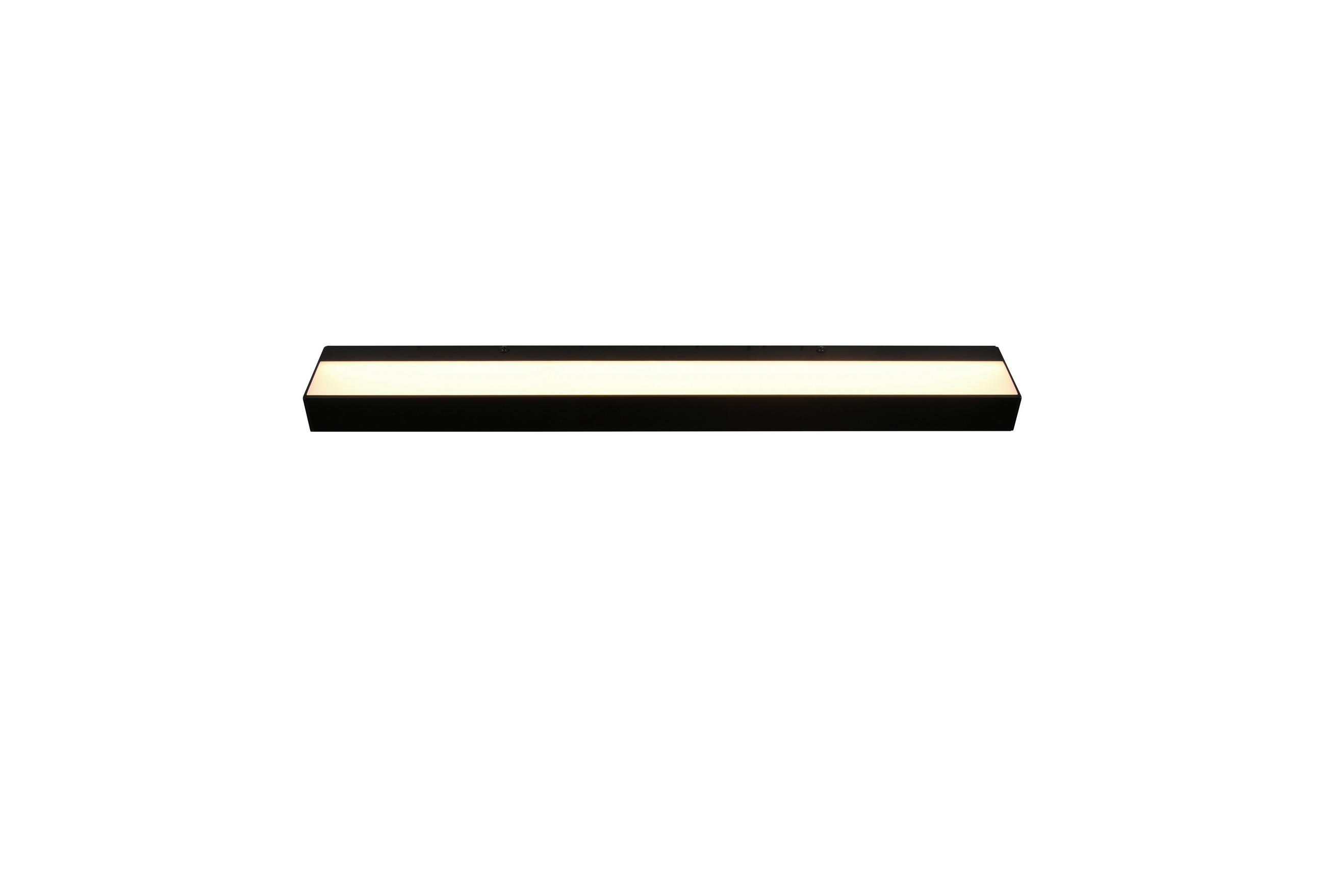 Trio Leuchten Badezimmer-Wandleuchte Rocco Schwarz, Weiß 60x3.6x8 cm