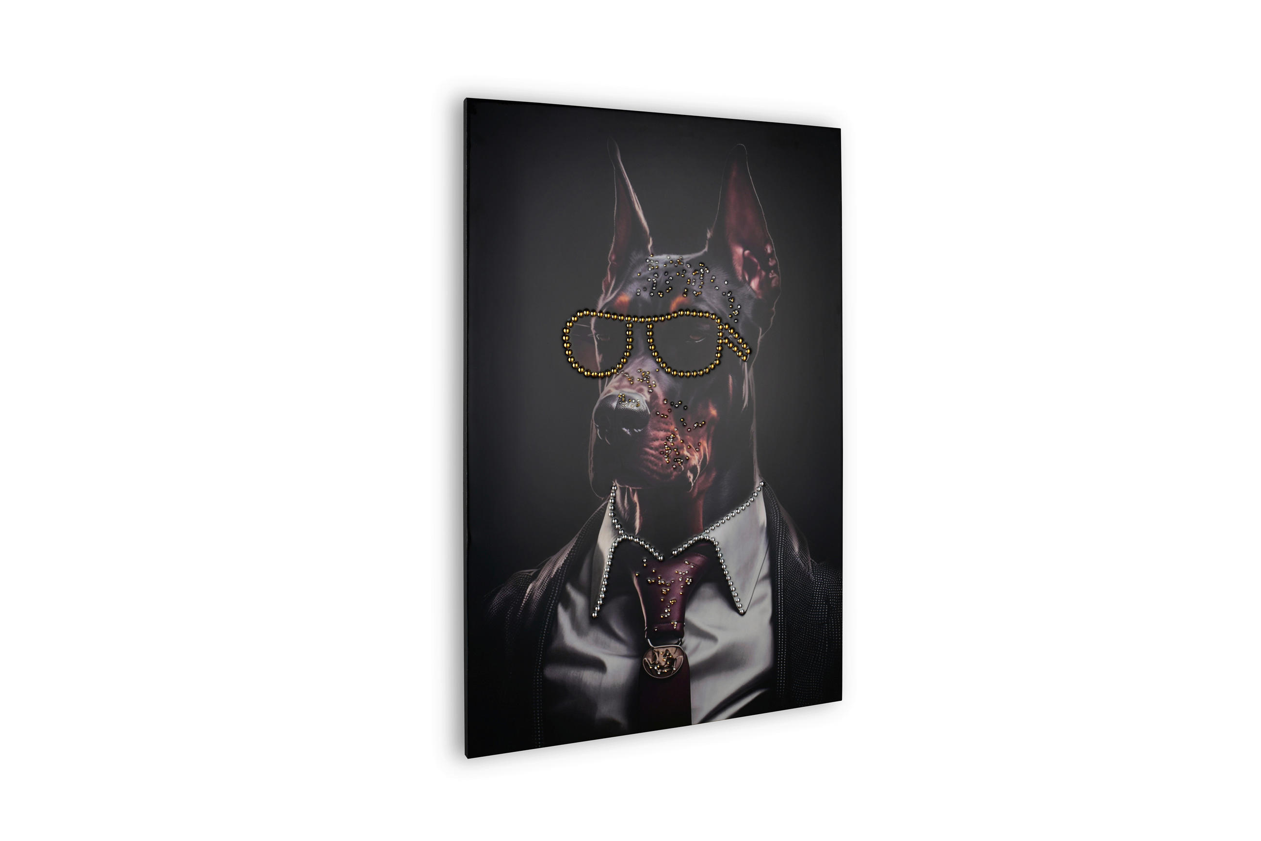 BILD Tiere 60/90 cm  - Multicolor, Design, Kunststoff/Textil (60/90cm)