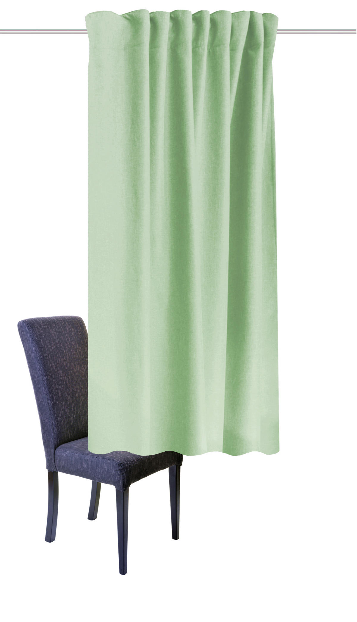 WÄRMESCHUTZVORHANG ESKIMO blickdicht 135/175 cm   - Mintgrün, Basics, Textil (135/175cm)