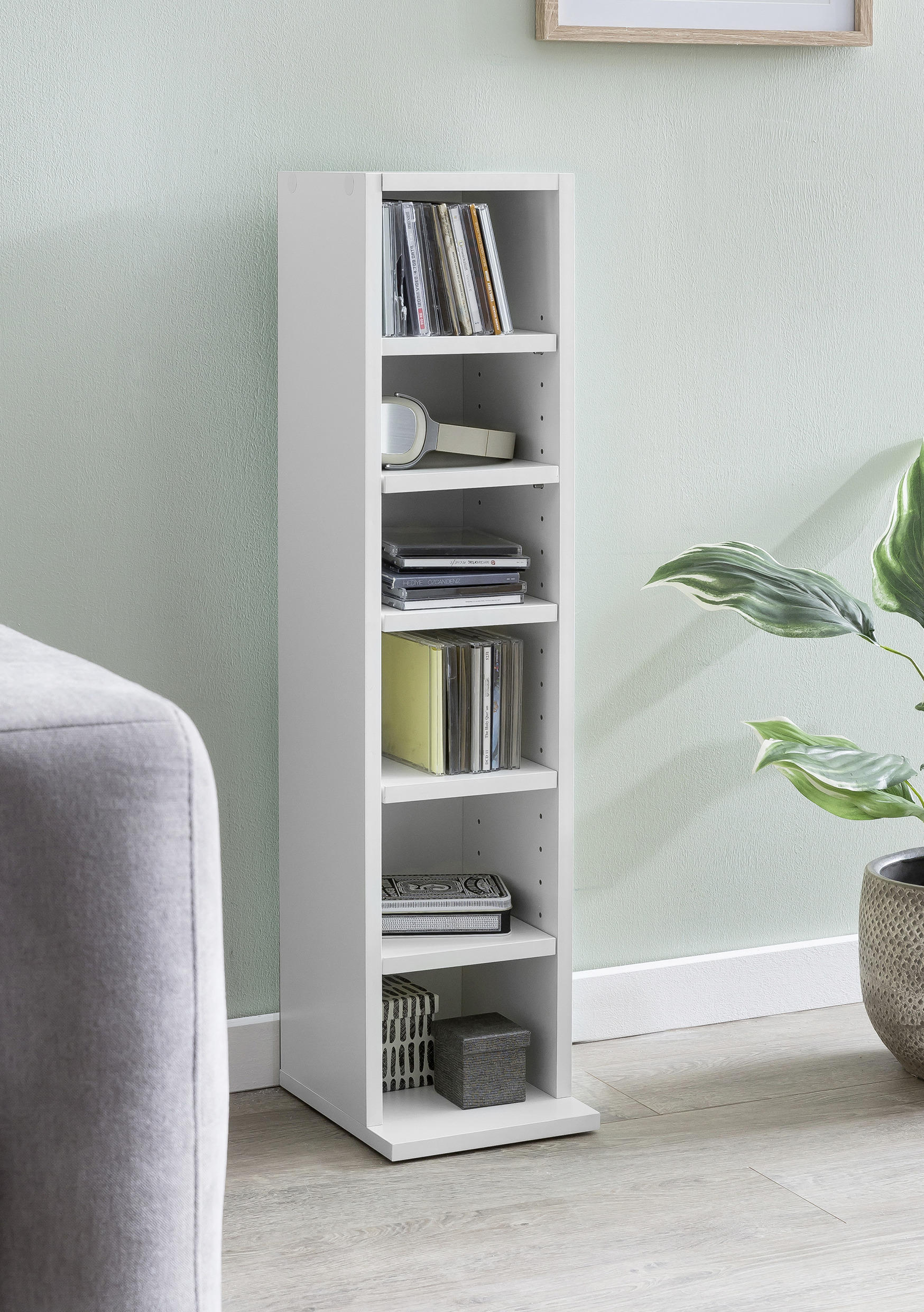 REGAL  21/91/20 cm Weiß  - Weiß, KONVENTIONELL, Holzwerkstoff (21/91/20cm) - MID.YOU