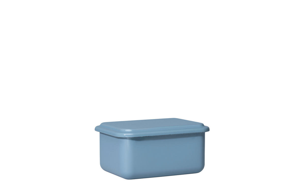 FRISCHHALTEDOSE 0,8 l  - Blau, Basics, Metall (15,70/11,70/7,70cm) - Riess